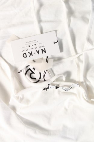 Γυναικείο αμάνικο μπλουζάκι NA-KD, Μέγεθος XL, Χρώμα Λευκό, Τιμή 14,95 €