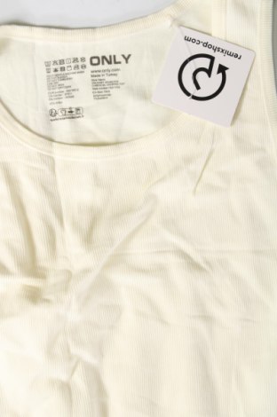 Damska koszulka na ramiączkach ONLY, Rozmiar XS, Kolor ecru, Cena 31,99 zł