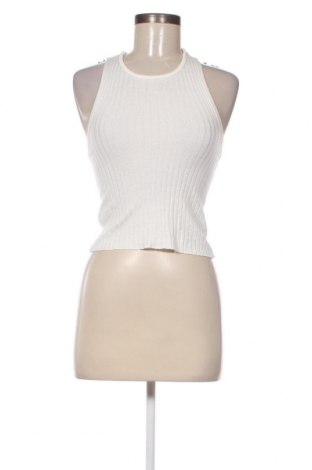 Γυναικείο αμάνικο μπλουζάκι Pull&Bear, Μέγεθος S, Χρώμα Λευκό, Τιμή 4,22 €