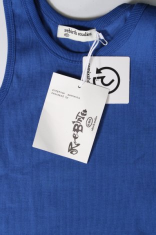 Damska koszulka na ramiączkach Rebirth Studios, Rozmiar XS, Kolor Niebieski, Cena 68,02 zł