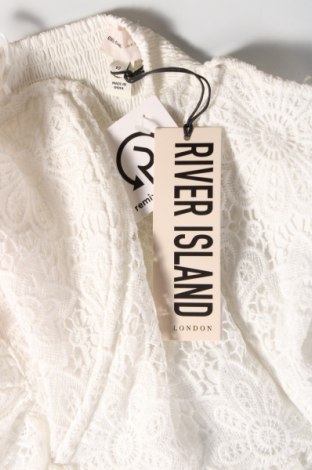 Γυναικείο αμάνικο μπλουζάκι River Island, Μέγεθος S, Χρώμα Λευκό, Τιμή 14,95 €