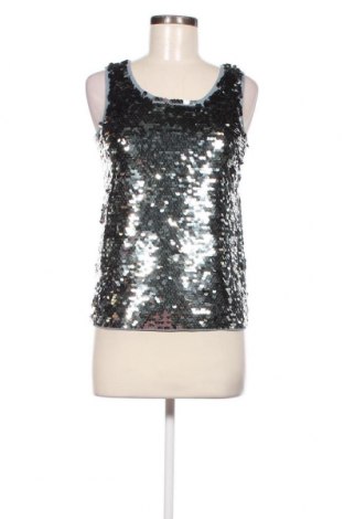 Γυναικείο αμάνικο μπλουζάκι Sisley, Μέγεθος XS, Χρώμα Ασημί, Τιμή 35,88 €
