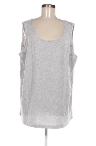 Γυναικείο αμάνικο μπλουζάκι Yessica, Μέγεθος 3XL, Χρώμα Γκρί, Τιμή 6,43 €
