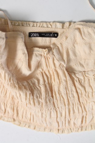Γυναικείο αμάνικο μπλουζάκι Zara, Μέγεθος S, Χρώμα  Μπέζ, Τιμή 6,14 €