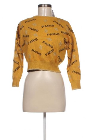 Дамски пуловер, Размер M, Цвят Жълт, Цена 13,34 лв.