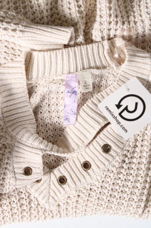 Дамски пуловер Alya, Размер L, Цвят Бежов, Цена 8,70 лв.