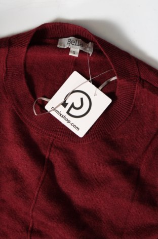 Дамски пуловер Bella, Размер S, Цвят Червен, Цена 7,25 лв.