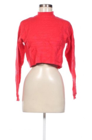 Дамски пуловер Bershka, Размер XS, Цвят Червен, Цена 11,89 лв.