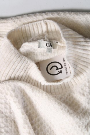 Дамски пуловер C&A, Размер L, Цвят Бял, Цена 11,89 лв.