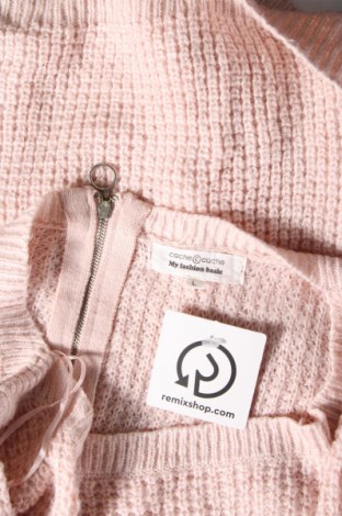 Γυναικείο πουλόβερ Cache Cache, Μέγεθος L, Χρώμα Ρόζ , Τιμή 5,38 €