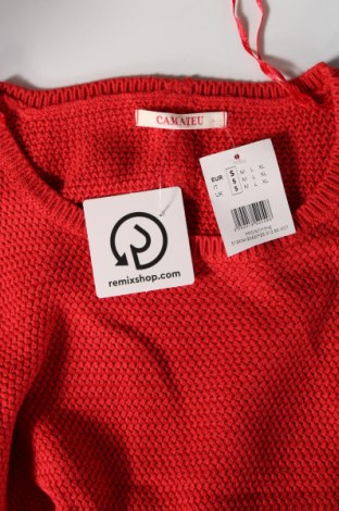 Pulover de femei Camaieu, Mărime S, Culoare Roșu, Preț 68,09 Lei