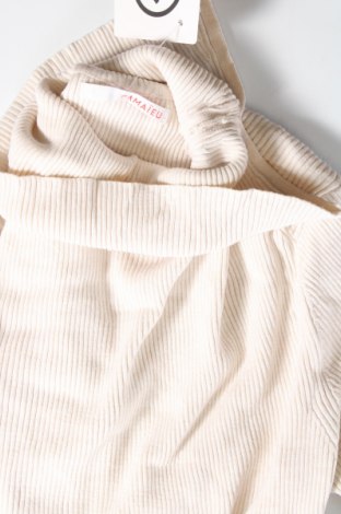 Дамски пуловер Camaieu, Размер M, Цвят Екрю, Цена 7,54 лв.