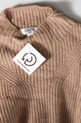 Γυναικείο πουλόβερ Ciminy, Μέγεθος L, Χρώμα  Μπέζ, Τιμή 5,02 €