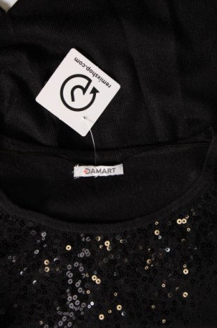 Дамски пуловер Damart, Размер L, Цвят Черен, Цена 8,70 лв.