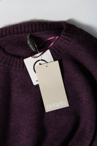 Дамски пуловер Defacto, Размер S, Цвят Лилав, Цена 18,40 лв.