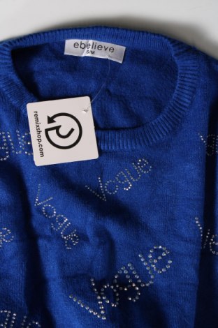 Дамски пуловер Ebelieve, Размер S, Цвят Син, Цена 7,25 лв.