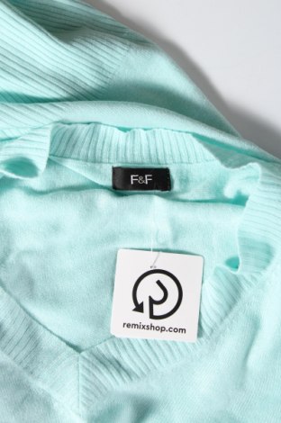Дамски пуловер F&F, Размер S, Цвят Син, Цена 19,00 лв.