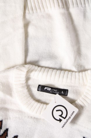 Дамски пуловер Fb Sister, Размер L, Цвят Бял, Цена 6,96 лв.