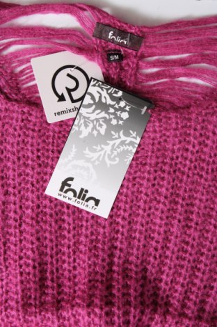 Γυναικείο πουλόβερ Folia, Μέγεθος S, Χρώμα Βιολετί, Τιμή 9,09 €