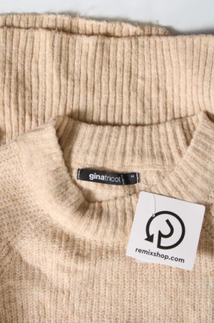 Дамски пуловер Gina Tricot, Размер M, Цвят Бежов, Цена 8,00 лв.