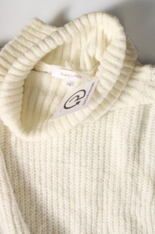 Γυναικείο πουλόβερ Grace & Mila, Μέγεθος S, Χρώμα Λευκό, Τιμή 8,07 €