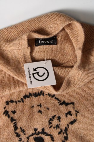 Дамски пуловер Grace, Размер S, Цвят Бежов, Цена 29,00 лв.