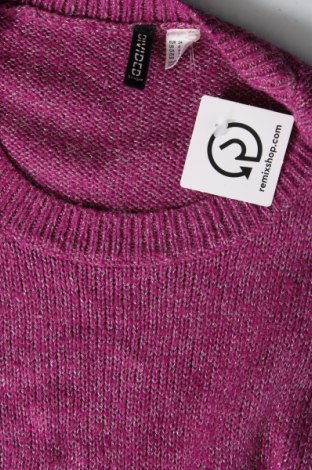 Дамски пуловер H&M Divided, Размер XS, Цвят Лилав, Цена 7,25 лв.