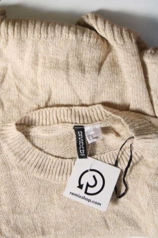 Дамски пуловер H&M Divided, Размер S, Цвят Бежов, Цена 7,25 лв.