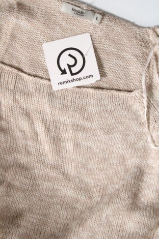 Γυναικείο πουλόβερ Inside, Μέγεθος L, Χρώμα  Μπέζ, Τιμή 7,36 €