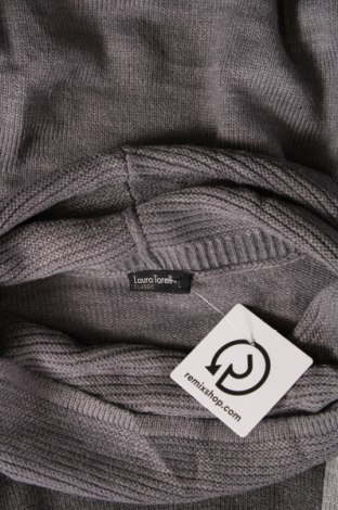 Γυναικείο πουλόβερ Laura Torelli, Μέγεθος L, Χρώμα Γκρί, Τιμή 8,07 €