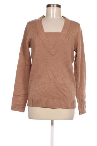 Дамски пуловер Mia Linea, Размер M, Цвят Бежов, Цена 8,12 лв.