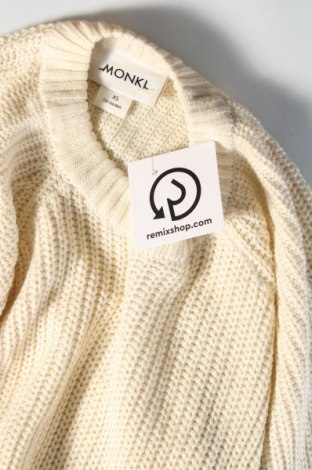Γυναικείο πουλόβερ Monki, Μέγεθος XS, Χρώμα Εκρού, Τιμή 3,56 €