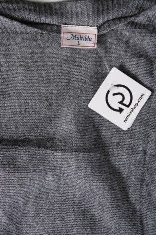 Γυναικείο πουλόβερ Multiblu, Μέγεθος L, Χρώμα Γκρί, Τιμή 8,07 €