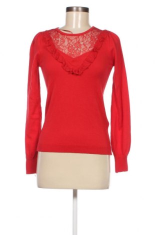 Дамски пуловер Naf Naf, Размер XS, Цвят Червен, Цена 20,01 лв.