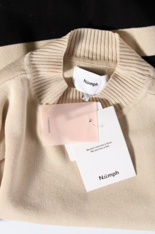 Дамски пуловер Numph, Размер S, Цвят Бежов, Цена 66,00 лв.