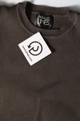 Дамски пуловер Parallel Lines, Размер M, Цвят Зелен, Цена 5,22 лв.