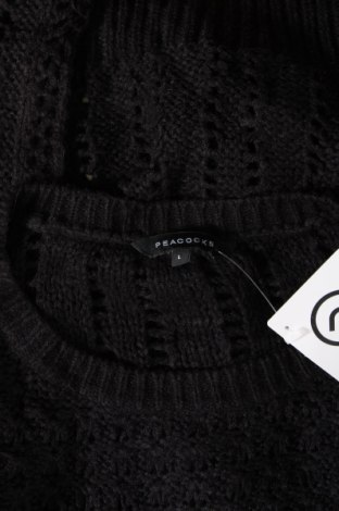 Γυναικείο πουλόβερ Peacocks, Μέγεθος L, Χρώμα Μαύρο, Τιμή 4,49 €