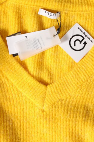 Damenpullover Pieces, Größe S, Farbe Gelb, Preis 15,31 €