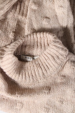 Дамски пуловер Pieces, Размер S, Цвят Бежов, Цена 7,00 лв.