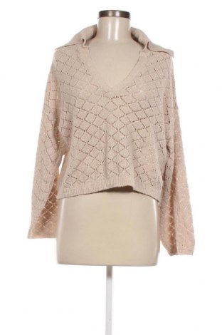 Γυναικείο πουλόβερ Pull&Bear, Μέγεθος M, Χρώμα  Μπέζ, Τιμή 3,23 €