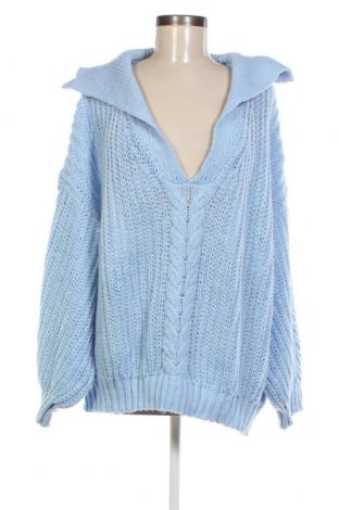 Дамски пуловер SHEIN, Размер 3XL, Цвят Син, Цена 18,56 лв.