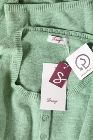 Damenpullover Sheego, Größe M, Farbe Grün, Preis 24,67 €