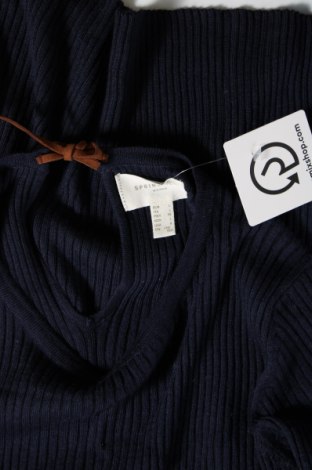 Γυναικείο πουλόβερ Springfield, Μέγεθος L, Χρώμα Μπλέ, Τιμή 8,76 €
