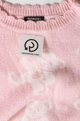 Γυναικείο πουλόβερ Terranova, Μέγεθος L, Χρώμα Ρόζ , Τιμή 4,75 €
