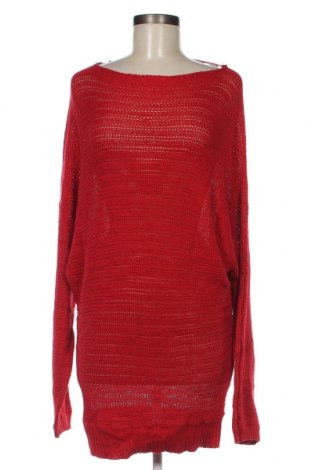 Дамски пуловер Think Positive, Размер XL, Цвят Червен, Цена 6,09 лв.