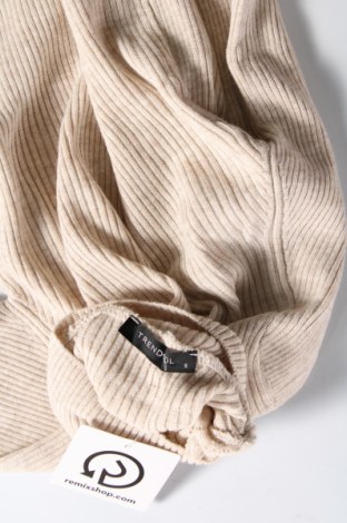 Pulover de femei Trendyol, Mărime S, Culoare Bej, Preț 32,35 Lei