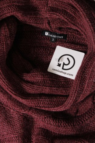 Дамски пуловер U Collection, Размер M, Цвят Червен, Цена 8,00 лв.