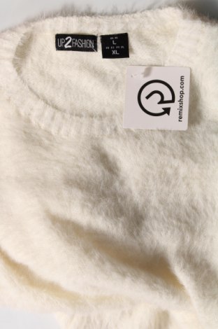Дамски пуловер Up 2 Fashion, Размер L, Цвят Бял, Цена 13,05 лв.