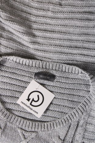 Дамски пуловер Yessica, Размер L, Цвят Сребрист, Цена 13,05 лв.