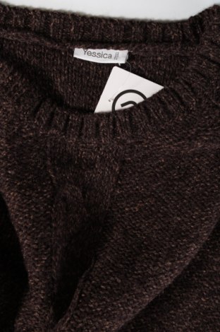 Дамски пуловер Yessica, Размер M, Цвят Кафяв, Цена 9,57 лв.